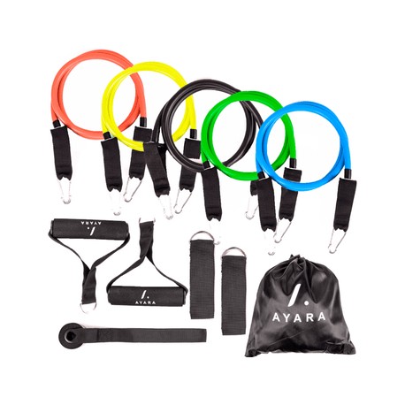 Set de 11 Ligas de Resistencia Ayara Fitness SET11 Multicolor